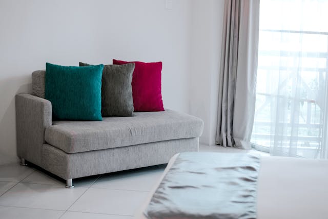 Contemporary living room sofa and stylish furniture